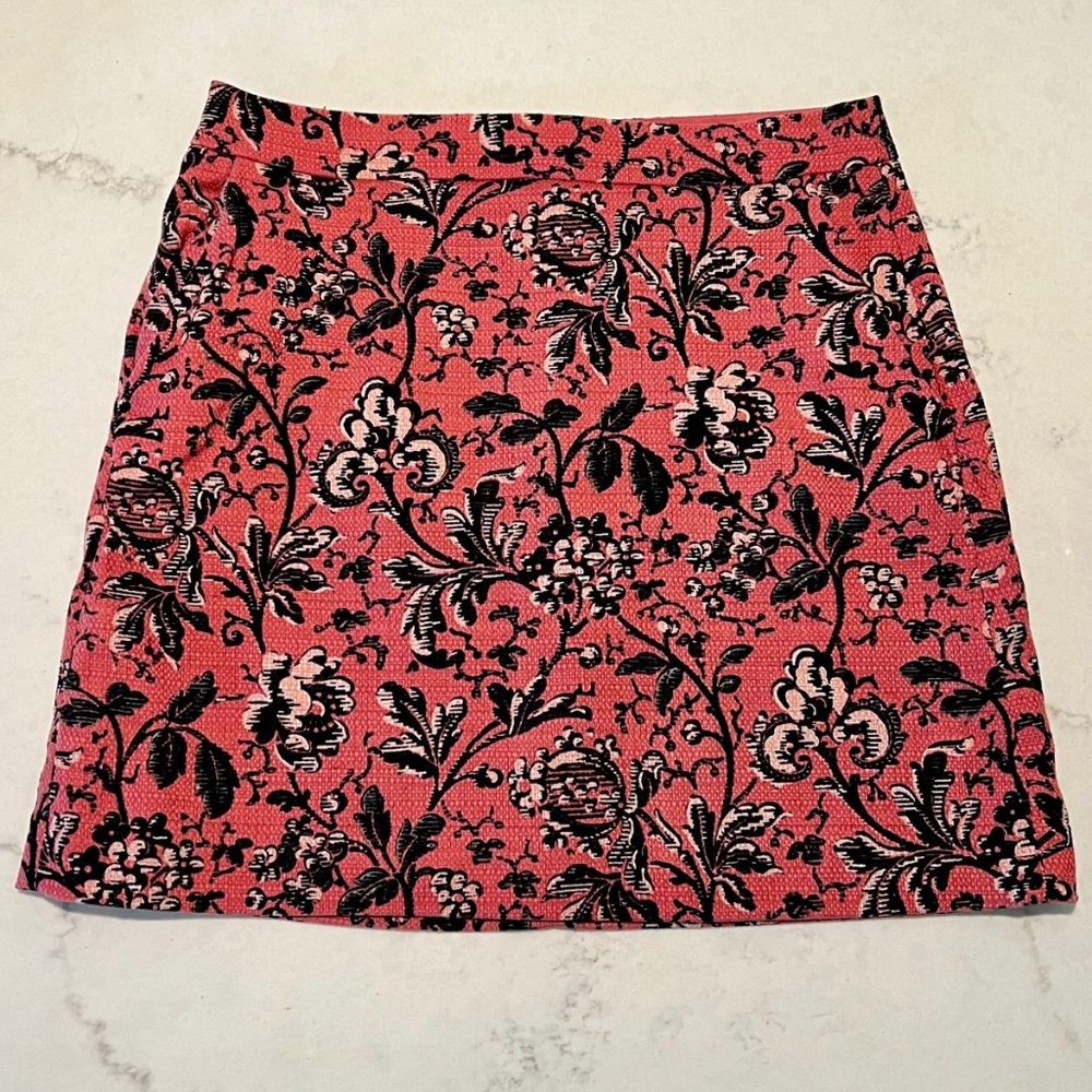 Loft Pink Floral Skirt